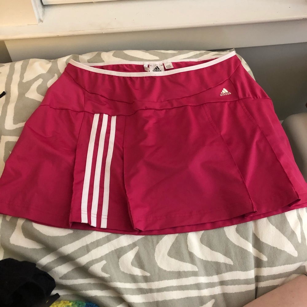 Adidas pink pleated tennis golf skirt skirt